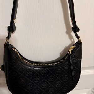 Tory Burch T Monogram Crescent Bag